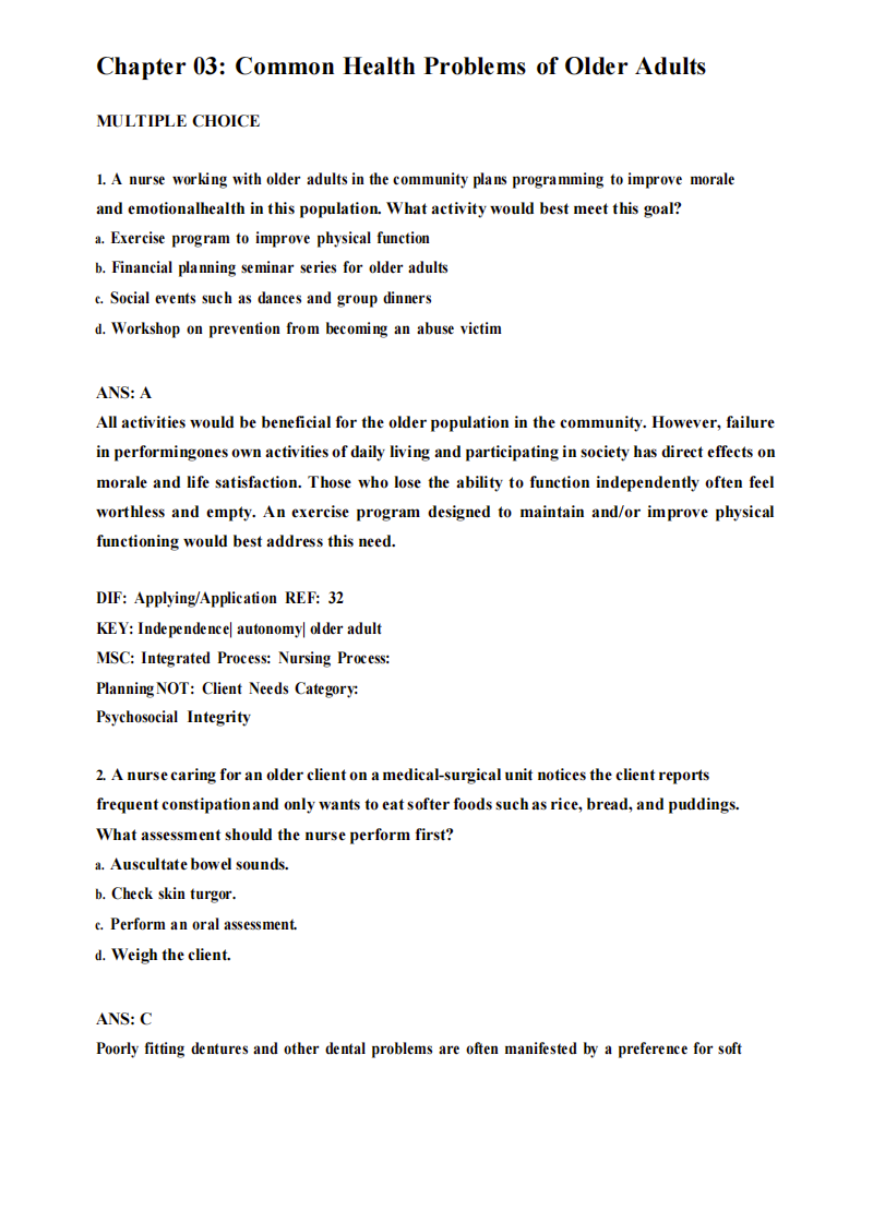 Test Bank Medical-Surgical Nursing: Concepts for Clinical Judgment and Collaborative Care 11th Edition by Ignatavicius