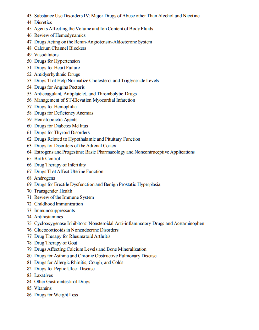 Test Bank Lehne’s Pharmacology for Nursing Care 12th Edition