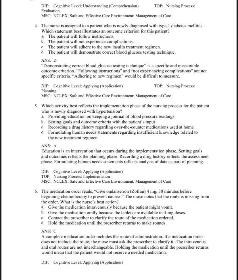 Test Bank Pharmacology and the Nursing Process 9th Edition by Lilley