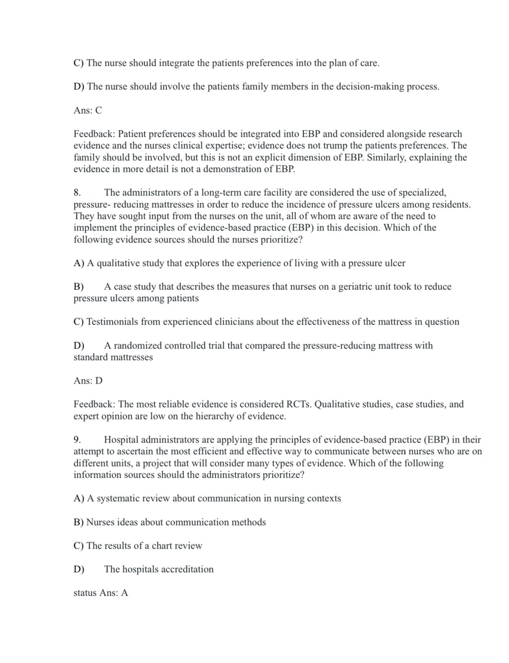 Test Bank Primary Care: The Art and Science of Advanced Practice Nursing – An Interprofessional Approach, 6th Edition by Debera J. Dunphy