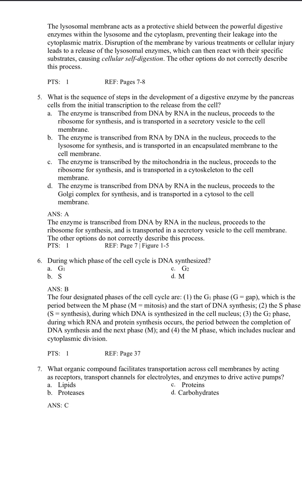 Test Bank Pathophysiology, 9th Edition by McCance