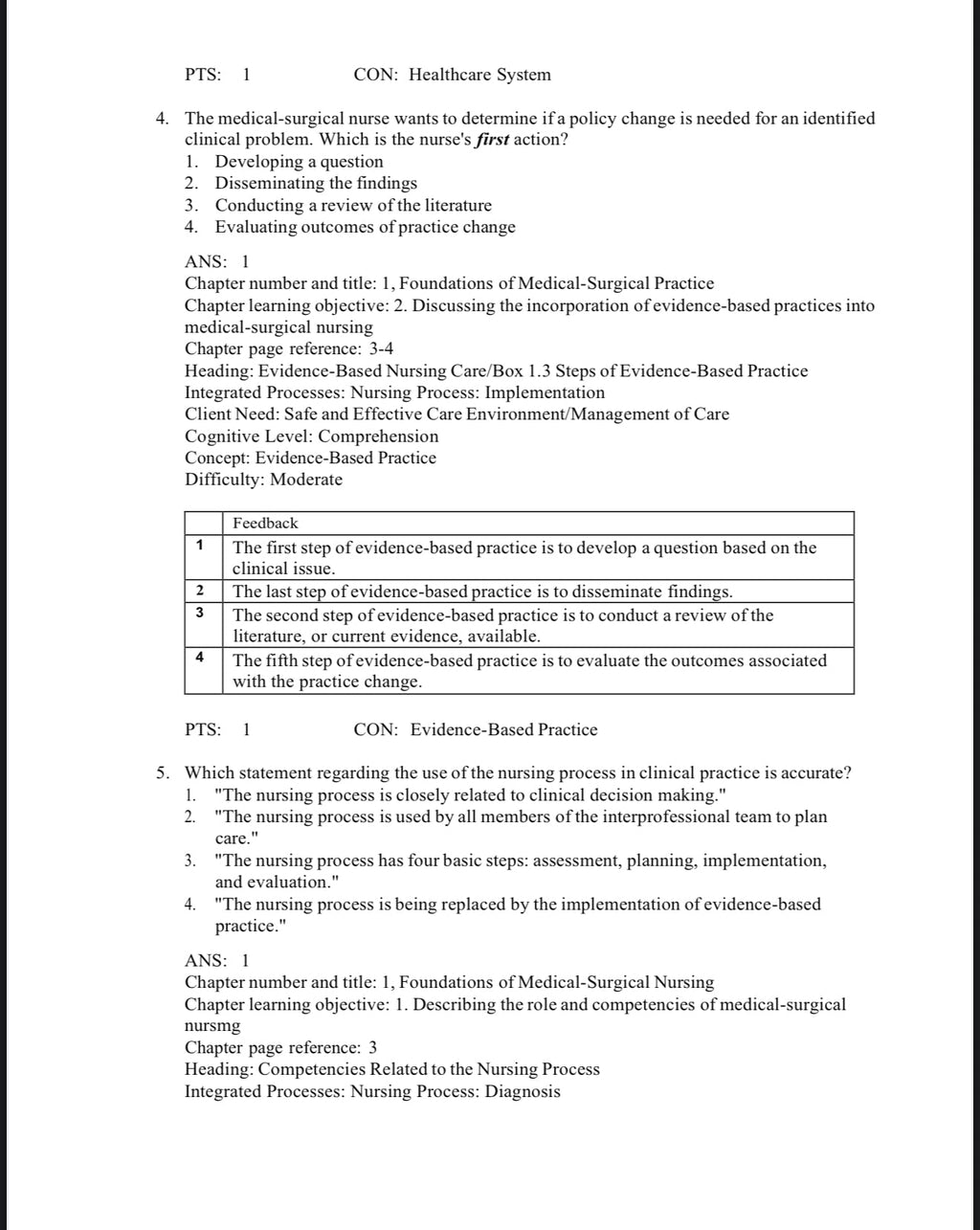 Test Bank Davis Advantage for Medical-Surgical Nursing: Making Connections to Practice, 3rd Edition by Janice J. Hoffman and Nancy J. Sullivan