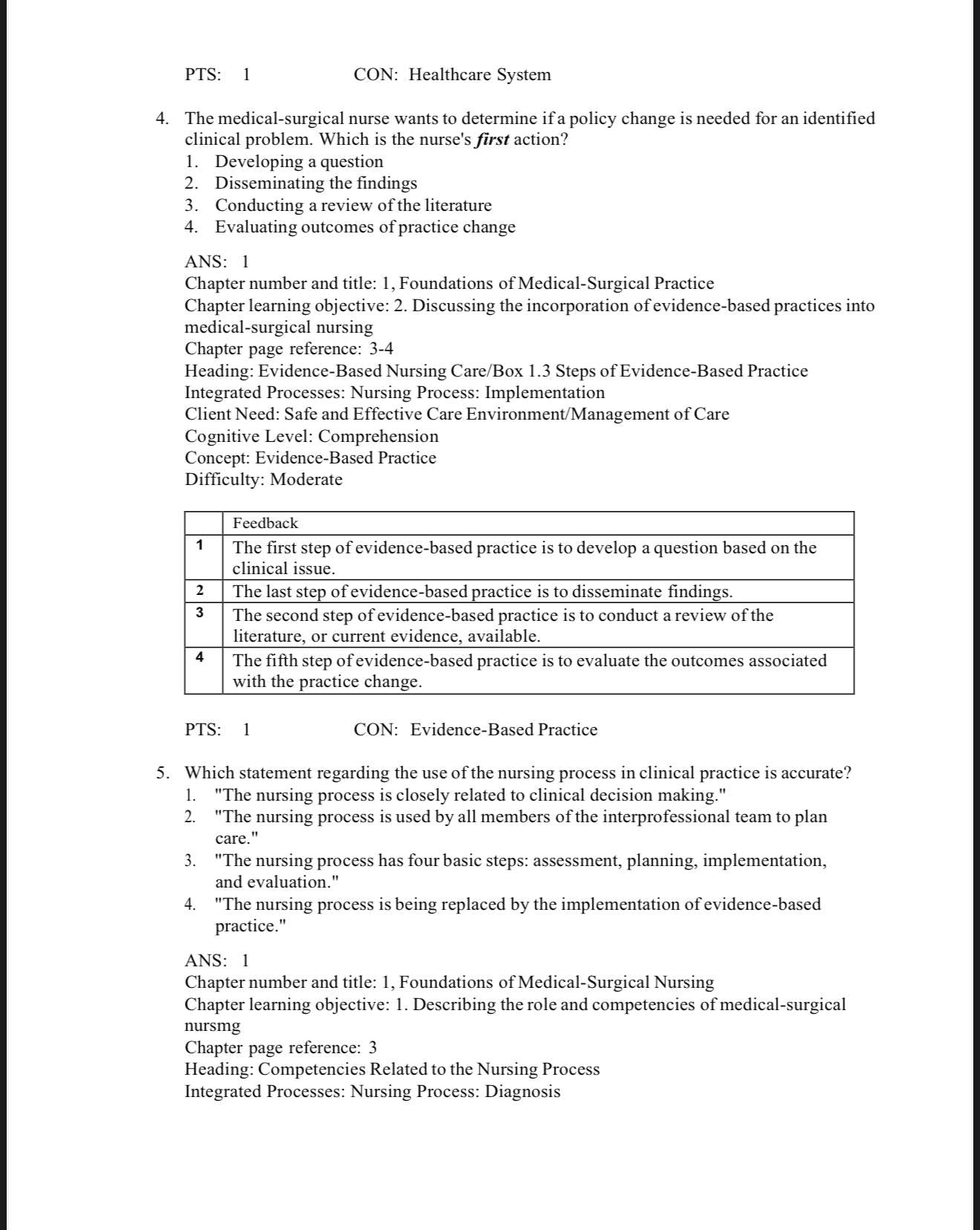 Test Bank Davis Advantage for Medical-Surgical Nursing: Making Connections to Practice, 3rd Edition by Janice J. Hoffman and Nancy J. Sullivan