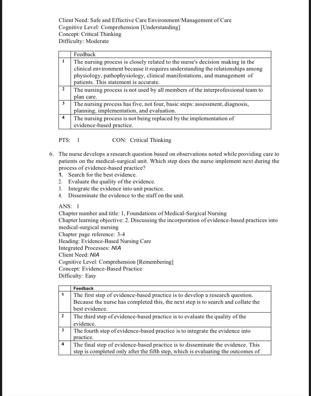 Test Bank Davis Advantage for Medical-Surgical Nursing: Making Connections to Practice, 3rd Edition by Janice J. Hoffman and Nancy J. Sullivan