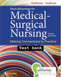Test Bank Davis Advantage for Medical-Surgical Nursing: Making Connections to Practice, 3rd Edition by Janice J. Hoffman and Nancy J. Sullivan