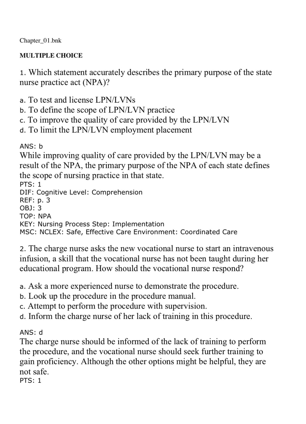 TEST BANK Medical-Surgical Nursing: Concepts and Practice 5th Edition By Stromberg